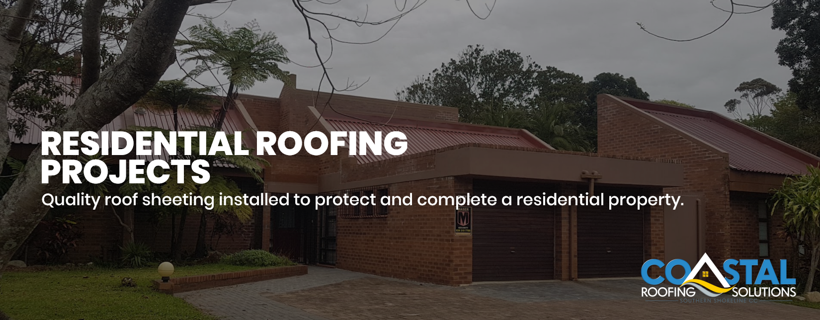 A completed residential roof sheeting installation by Coastal Roofing Solutions, enhancing the home's appearance while providing long-lasting weather protection and durability.